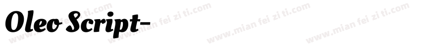 Oleo Script字体转换